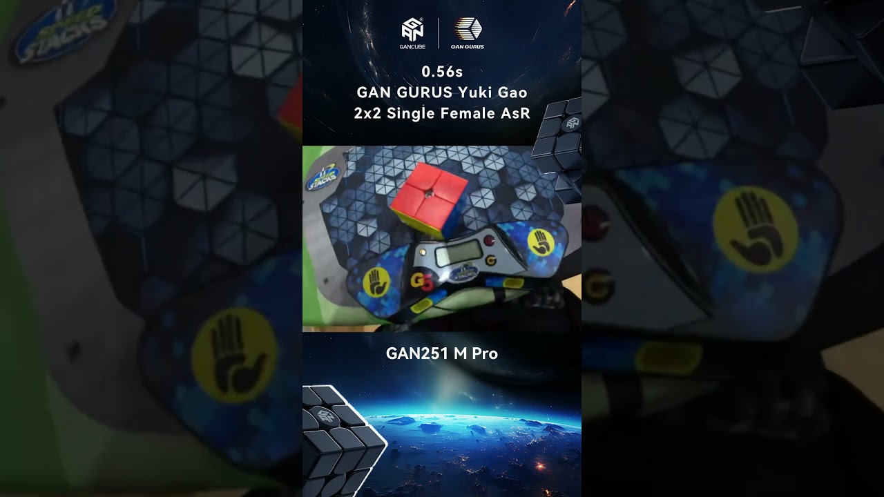 GANCUBE - Yuki Gao 0.56s Female CR 2x2 single