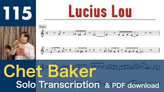 Lucius Lou [1956] (Chet Baker) Solo Transcription 115