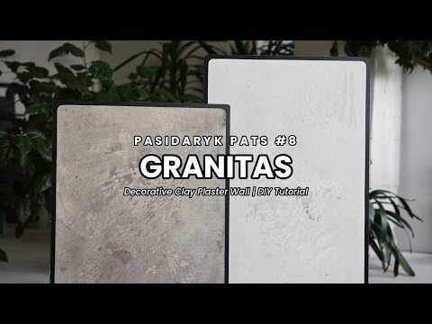 Dekoratyvinė siena "Granitas" su molio tinku