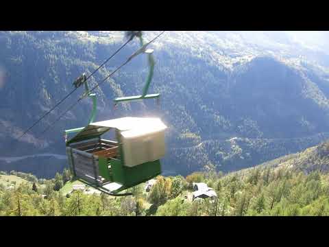 Luftseilbahn Embd - Schalb Talfahrt - cable car Switzerland