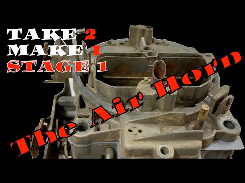 Rochester Quadrajet Air Horn Modifications Make a Stage 1 455 Buick Air Horn! #nonamenationals
