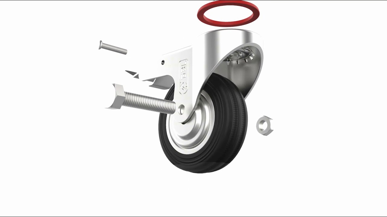 GBL Castor Wheels 75mm - Heavy Duty Casters - Load up to 200KG