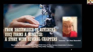 From Dressmaker to Reverend – UUJXN Forms a Minister