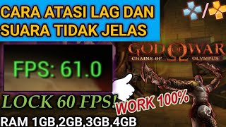 Download lagu Cara Mengatasi Lag God Of War Chains Of Olympus Ppsspp Lock 60 FPS Work 1000% mp3