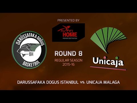 Highlights: RS Round 8, Darussafaka Dogus Istanbul 63-57 Unicaja Malaga