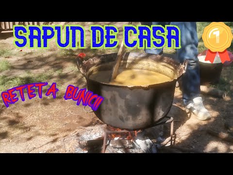 Homemade LAVENDER SOAP.....according to Grandma's recipe. Part 1