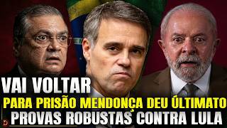 URGENTE: : Lula vai voltar para a prisão? COMPROVADO ELE É O CABEÇA DO INSS Mendonça dá o ultimato!