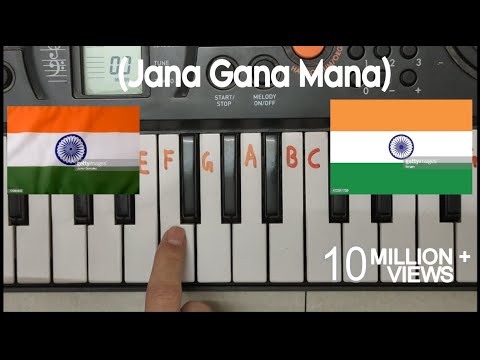 Jana gana mana easy piano tutorial.