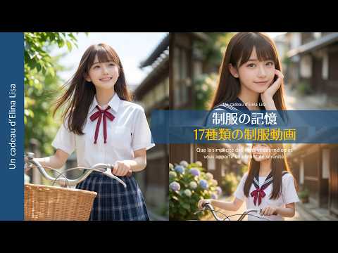 夏日的懷舊情緒【制服的記憶 / Elina Lisa】#kawaii #AI影片 #ElinaLisa #江之電 #鎌倉 #可愛 #制服 #夏天 #懷舊 #紫陽花 #制服少女
