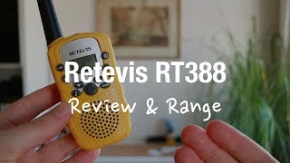 Retevis RT388 PMR Kids Walkie Talkies (Review and Range Test)