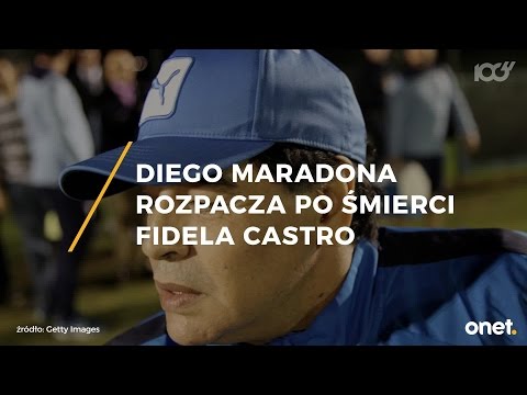 Maradona rozpacza po śmierci Fidela Castro | Onet100
