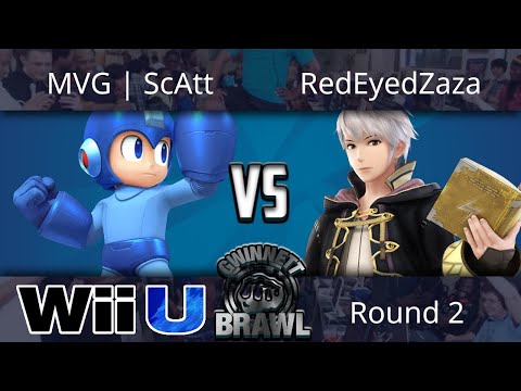 Gwinnett Brawl August 2017 - MVG | ScAtt (Megaman) vs RedEyedZaza (Robin) - Smash 4 Round 2