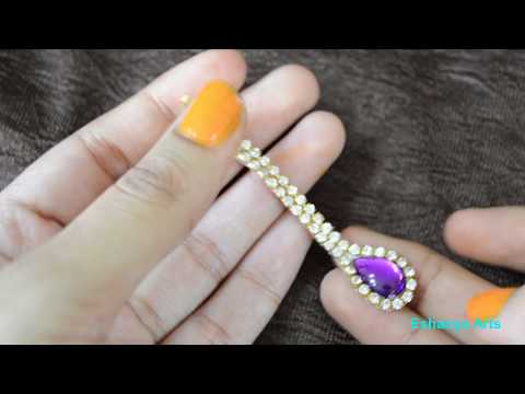 Easy Maang Tikka Making In 2 Minutes | DIY Maang Tikka | Eshanya Arts