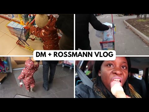 Einkaufen beim DM UND ROSSMANN, Ich esse mein Lieblingseis, Windel Wechseln, Baby hilft mit