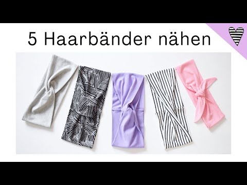 Sew 5 Jersey Hairbands! DIY Fashion