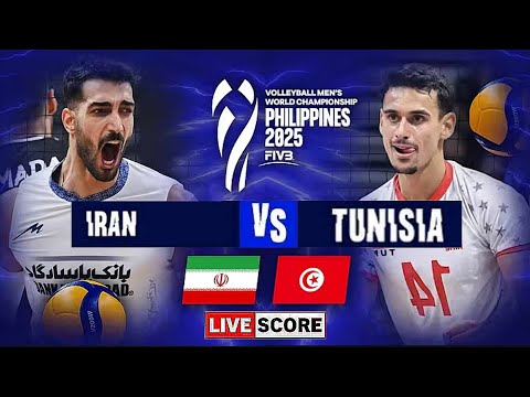 FIVB Volleyball Men's World Championship Live │IRAN vs TUNISIA │ Live Score Update