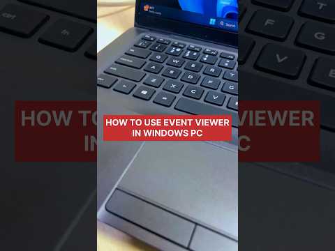 How to use EVENT VIEWER in windows PC #pctips #shorts