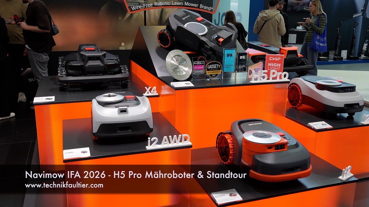 Navimow IFA 2026 - H5 Pro Mähroboter & Standtour