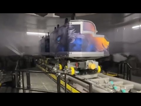 Primordial Drop Track Lights On | Lagoon Amusement Park