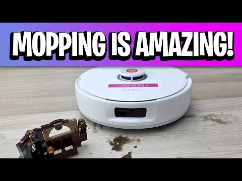 NARWAL Freo Pro Robot Vacuum and Mop MOPPING DEMO - Cleaning up muddy paw prints and more!