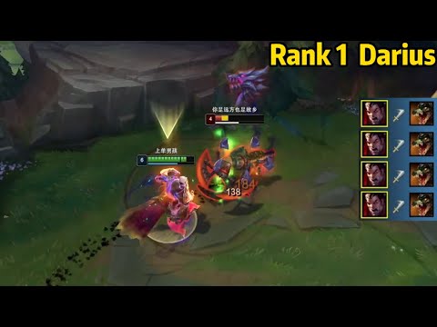 Rank 1 Darius: He is the 1v1 GOD in Toplane! *20 Kills*