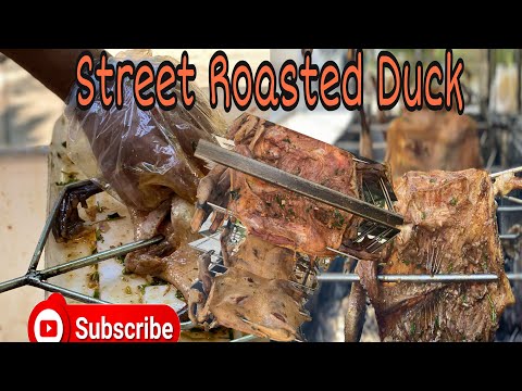 Street roast duck | Crispy roast duck | Cambodia street food |