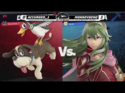 Quarantainment 23 Winners Semis - Accursed_1 (Duck Hunt) Vs. MonkeyBenQ (Lucina) - SSBU