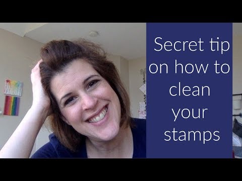 Secret tips on how to clean your stamps!!!