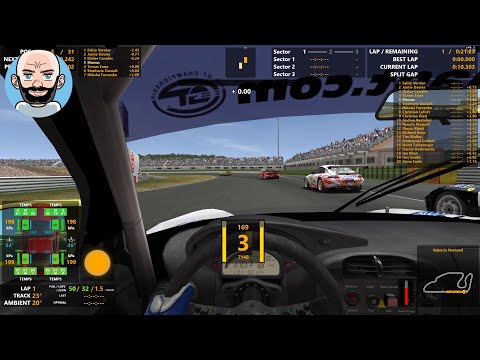 Shovas vs SHO Competition AI at Valencia National in the Porsche GT3-RS Driver's-Eye (GTR2 Edition)