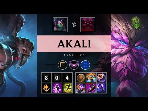 Akali Top vs Ornn - EUW Master Patch 25.19