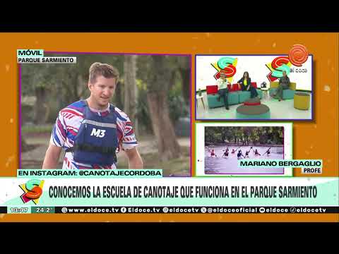 CANAL 12 ¡Escuela de canotaje en el Parque Sarmiento de Córdoba!