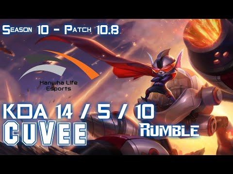 HLE CuVee RUMBLE vs JAYCE Top - Patch 10.8 KR Ranked