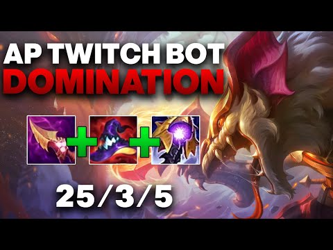 AP Twitch ADC Gameplay - AP Twitch Is Still As Broken As Ever | League of Legends