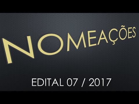 CONCURSO EDITAL 07 2017