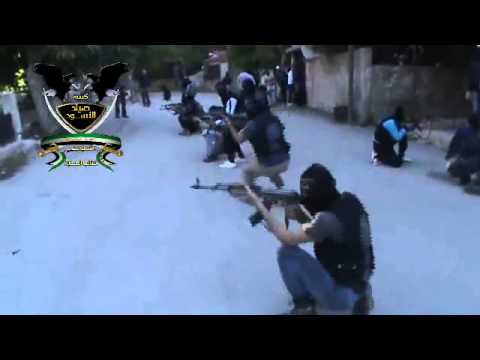 معسكر تدريبي لعناصر كتيبة صياد الأسود في ريف دمشق