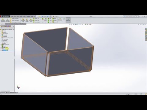 Solidworks/Sheet metal #1 Quick Tutorial - Metal Box/Flat-Pattern