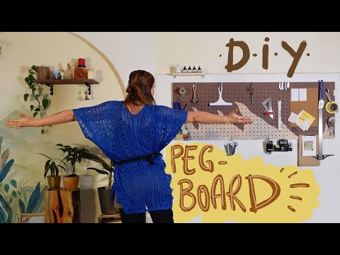 DIY Pegboard bauen: Super praktisches Tool fürs Atelier oder Home Office!