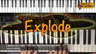 Charli XCX - Explode ANGRY BIRDS Movie OST Song Cover Easy Piano Tutorial FREE Sheet Music NEW 2016