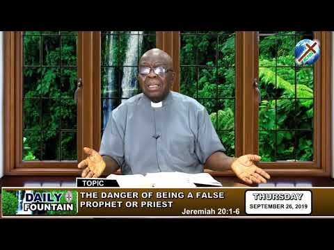 DAILY FOUNTAIN OF SEPTEMBER 26, 2019 - THE VEN. STEVEN NWANKWO DIMELU