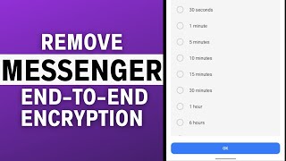 How to Remove End-to-End Encryption in Messenger (2023)