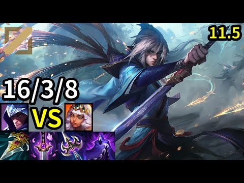 Talon Mid vs Qiyana - KR Challenger | Patch 11.5