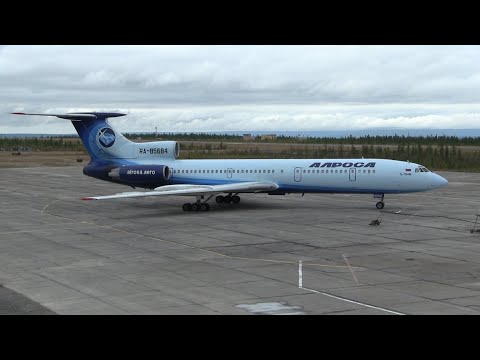 THE SIGHT & THE SOUND 4/4 : Flight onboard Alrosa TU-154M RA-85684 from Polyarny to Moscow (DME)