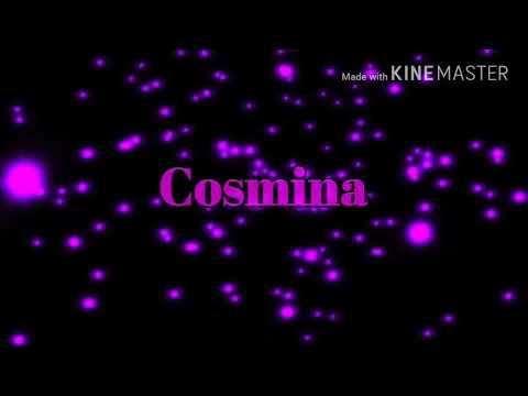 Intro for Cosmina!