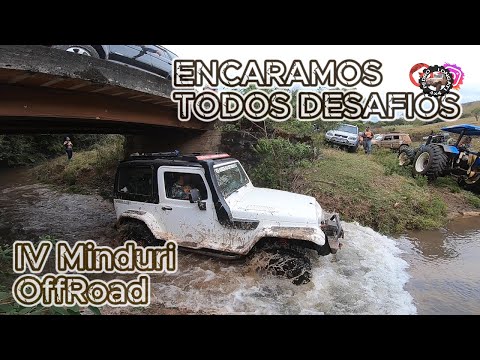 TEVE MUITO DESAFIO NA TRILHA DE JIPE E GAIOLA DO 4ºENCONTRO DE MINDURI-MG, OFF ROAD TRAIL, RUTA 4X4