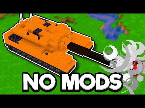 I Built a DRIVABLE Tank in Minecraft Vanilla