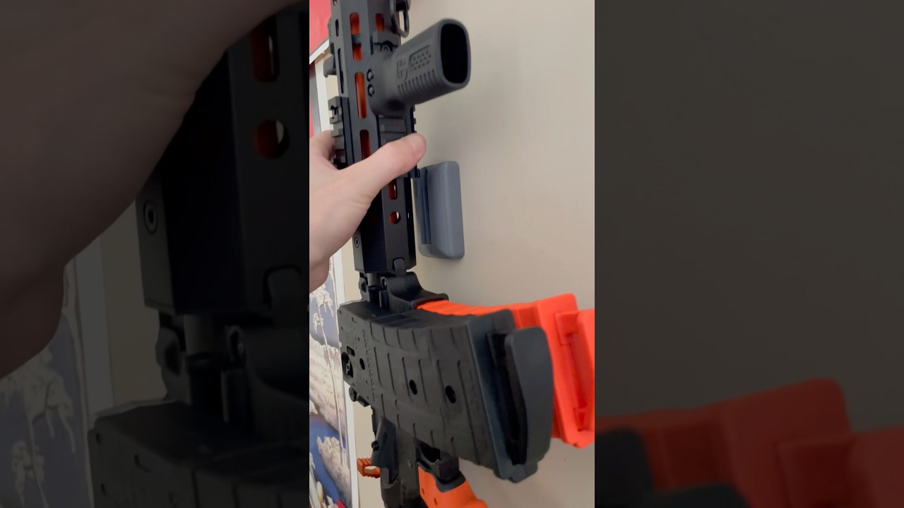 Functional 3D Print! 🌍 Universal Rifle Wall Mount- For ANY Picatinny Rail Slot! 🎰