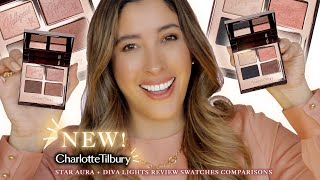 Download lagu NEW! CHARLOTTE TILBURY STAR AURA & DIVA LIGHTS Hollywood Flawless Eyes Filter Quads REVIEW SWATCHES mp3