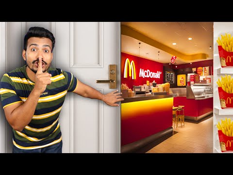 We Made A SECRET McDonald's In Our House!