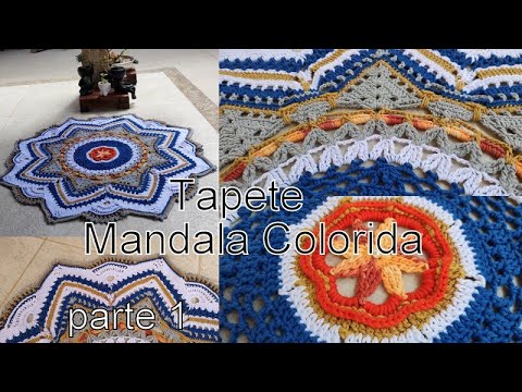 Colorful Mandala Rug, Part 1
