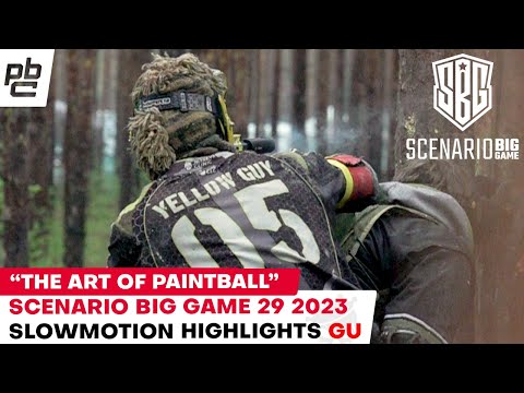SBG29 GU Slow Motion by Kress Scenario Big Game Polen Paintball im Wald Farbschlacht